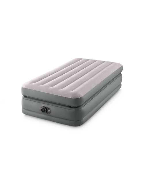 Intex 64161ED 20in Twin Dura-Beam® Plus Fiber-Tech Prime Comfort Air Mattress with Built-In Electric Pump manufacturer reference