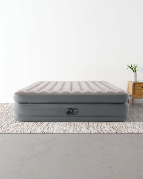 Intex 64163ED 20in Queen Dura-Beam® Plus Fiber-Tech Prime Comfort Air Mattress with Built-In Electric Pump manufacturer reference