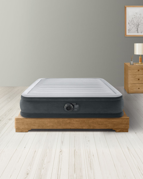 Intex 67767ED 13in Full Dura-Beam® Deluxe Fiber-Tech Comfort-Plush Air Mattress with Built-In Electric Pump manufacturer reference
