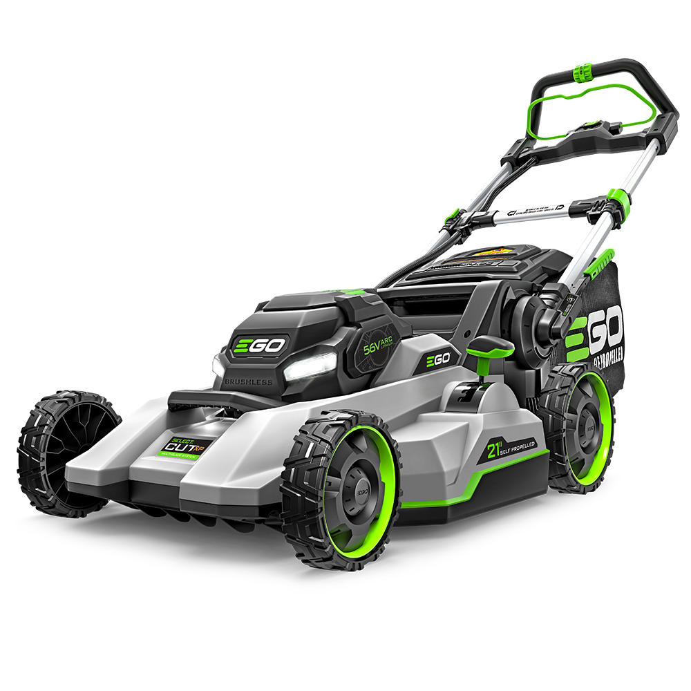 EGO manufacturer rendering of the LM2156SP mower body reused for its reconditioned LM2156SP-FC package; the image is not a refurbished-unit or carton photograph.