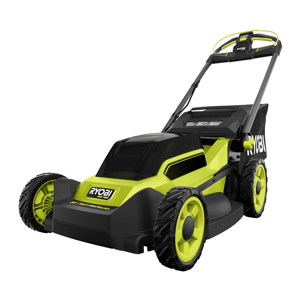 RYOBI exact RY401180 20-inch rear-wheel self-propelled mower manufacturer rendering; package details come from the written exact listing.