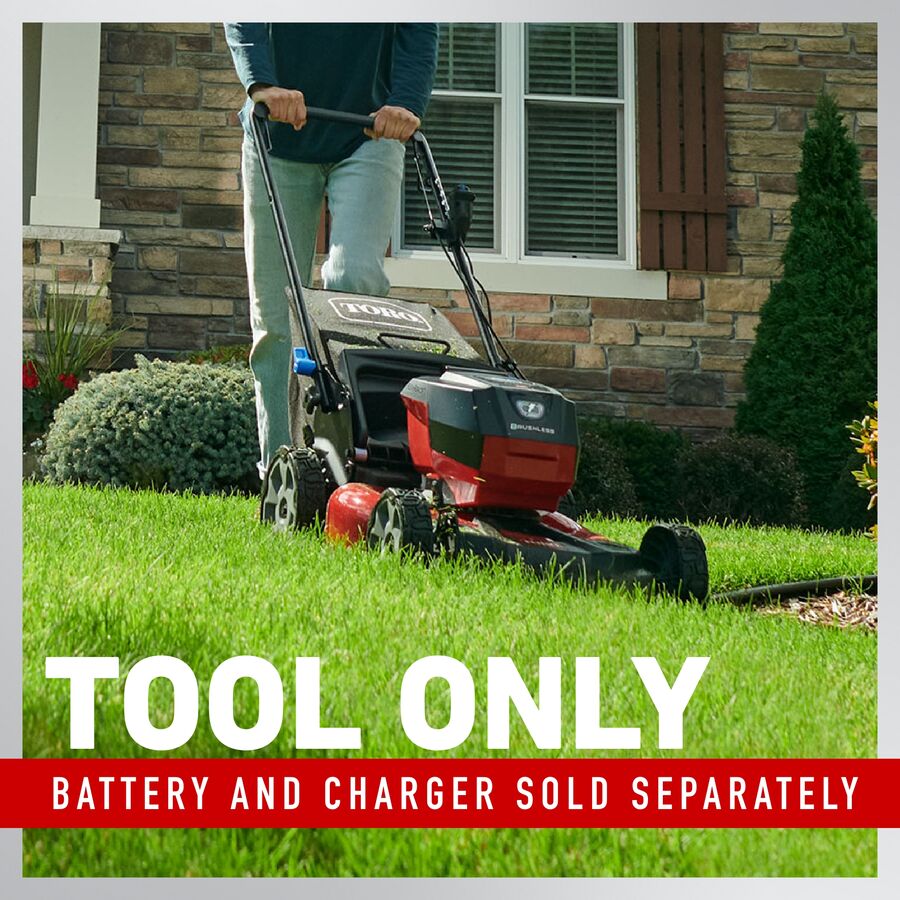 Toro's exact 21326T gallery image is marked tool-only and states battery and charger are sold separately; manufacturer promotional render, not test photography.